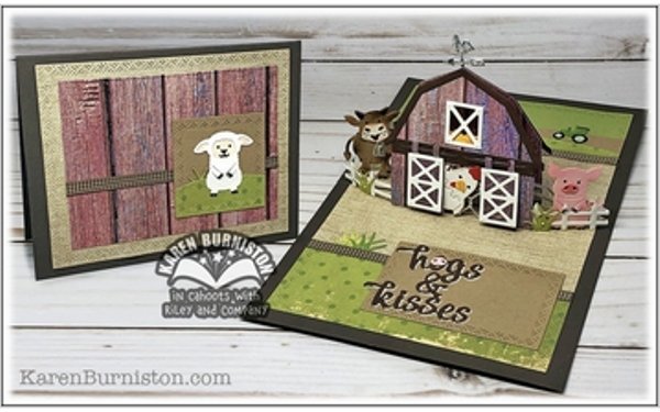 Karen Burniston Karen Burniston Die Set - Barn Pop Stand KB1096 RESTOCK 7/11/24