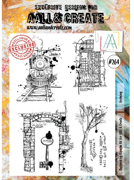 Aall & Create Aall & Create A4 Stamp #264 - Archway