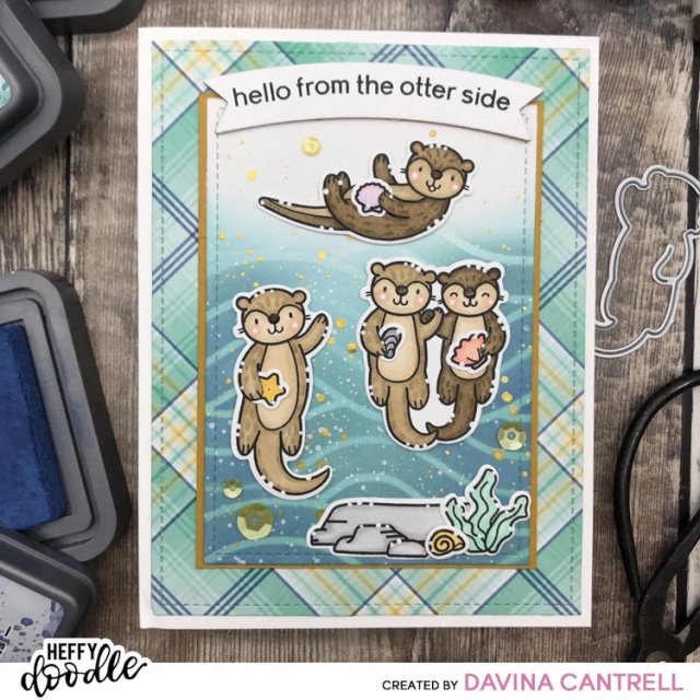 Heffy Doodle Stamp Otter Side HFD0236 Heffy Doodle HixxySoft