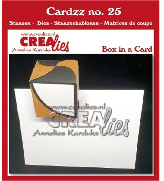 Crealies Crealies Cardzz Box in a Card (cardsize) CLCZ25