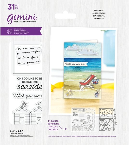 Crafter s Companion Gemini Stamp Die Best Of British Beach