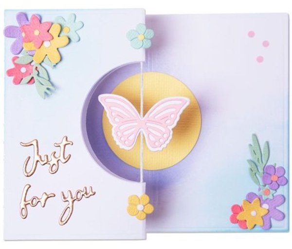 Sizzix Sizzix Thinlits Die Set 14PK - Butterfly Spinner Card by Georgie Evans