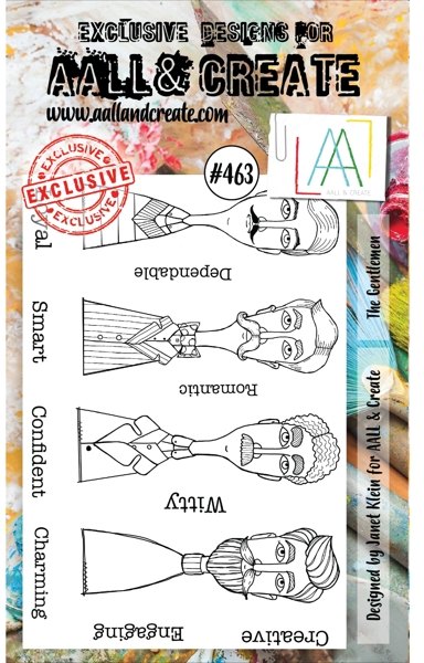 Aall & Create Aall & Create A6 Stamp #463 - The Gentlemen