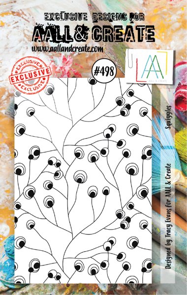 Aall & Create A7 Stamp #498 - Squiggles