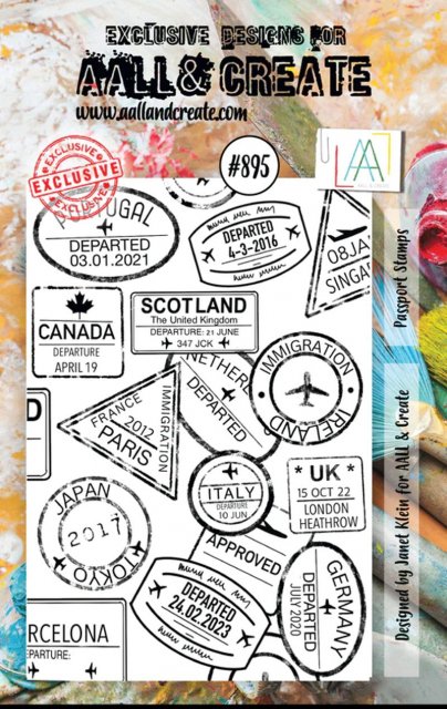 Aall & Create Aall & Create A7 STAMP - PASSPORT STAMPS #895