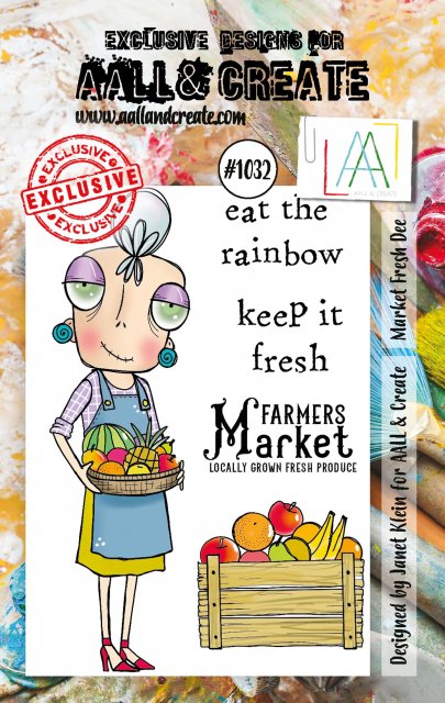 Aall & Create Aall & Create A7 STAMP SET - MARKET FRESH DEE #1032