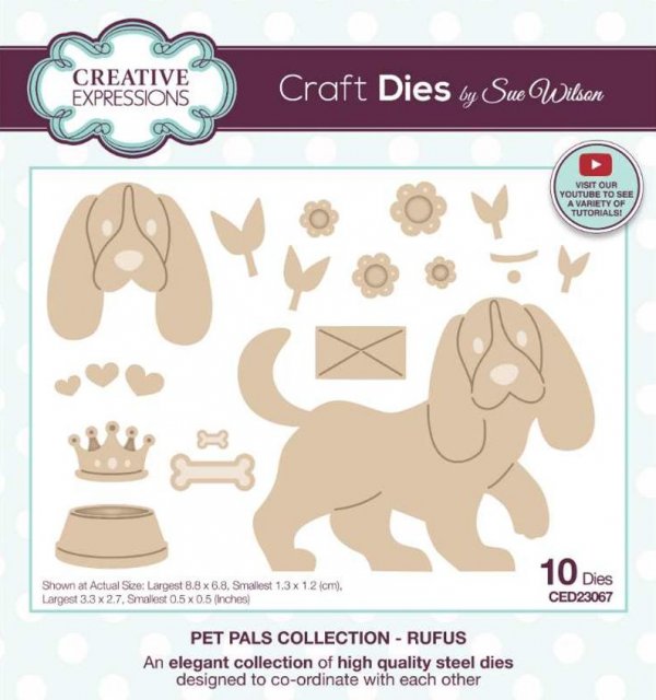 Creative Expressions Creative Expressions Sue Wilson Pet Pals Rufus Craft Die