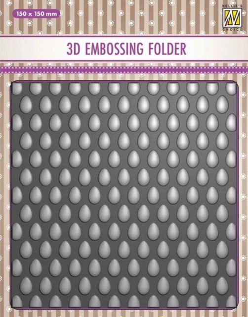 Nellie Snellen Nellie Snellen Background 3D Embossing Folder - Eggs EF3D084