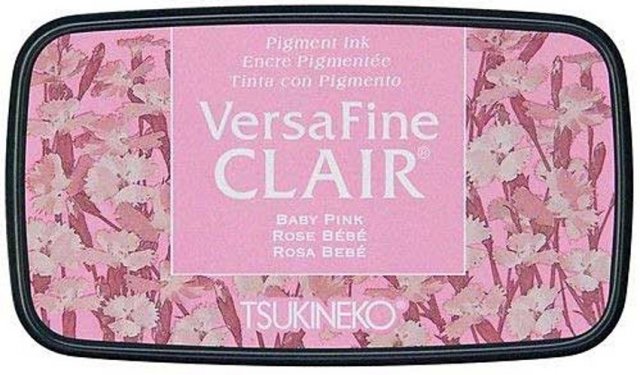 Tsukineko VersaFine Clair Ink Pad - Baby Pink VF-CLA-802 4 For £20