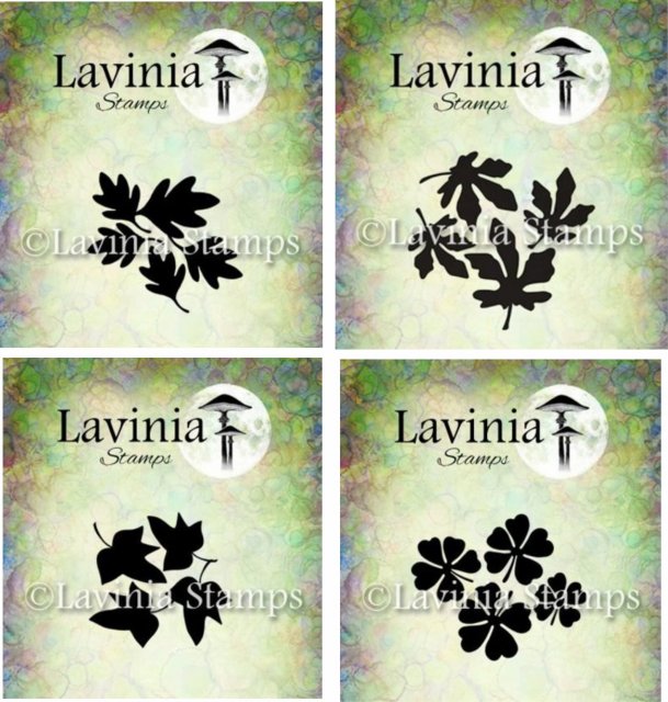 Lavinia Stamps Lavinia Stamps - Lucky Clover, Forest Leave, Silver Leaves, River Leaves Set Of 4