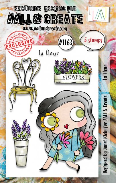 Aall & Create Aall & Create A7 STAMP SET - LA FLEUR #1163