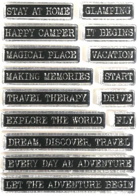 Elizabeth Craft Designs Elizabeth Craft Designs Travel Phrases Clear Stamp CS365