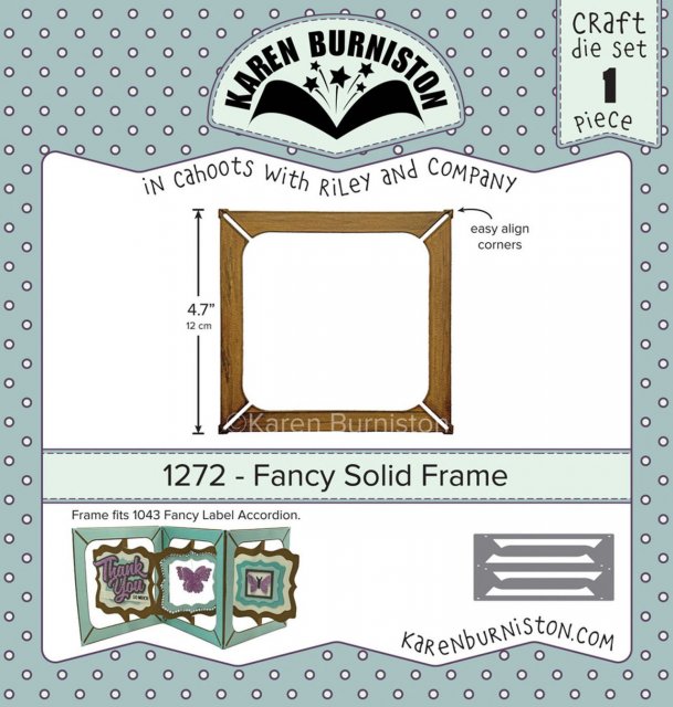 Karen Burniston Karen Burniston Die Set - Fancy Solid Frame 1272