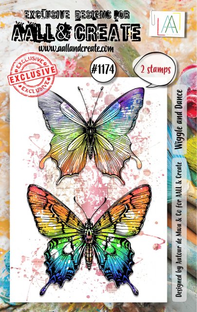 Aall & Create Aall & Create A7 STAMP SET - WIGGLE & DANCE #1174