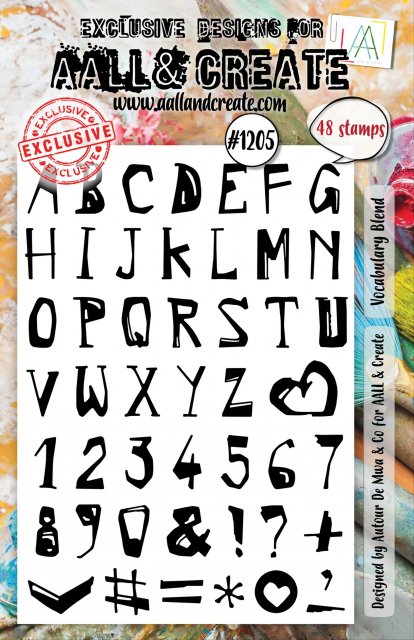 Aall & Create Aall & Create A5 STAMP SET - VOCABULARY BLEND #1205