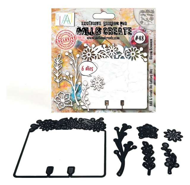 Aall & Create Aall & Create 14X14CM DIE-CUTTING DIE SET - BLOOM BONANZA #48