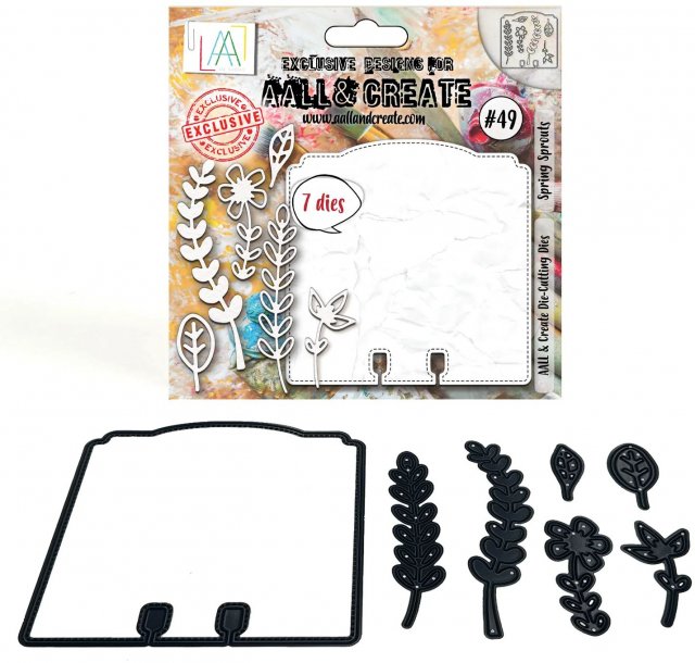 Aall & Create Aall & Create 14X14CM DIE-CUTTING DIE SET - SPRING SPROUTS #49