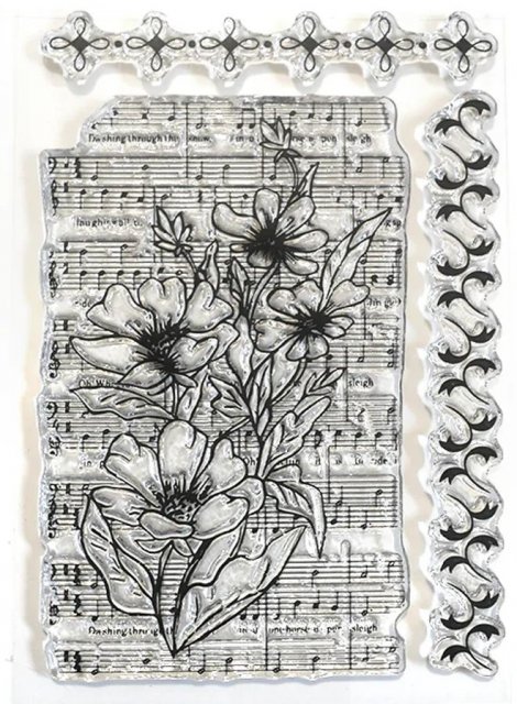 Elizabeth Craft Designs Elizabeth Craft Designs Winter Flowers Stamp CS370