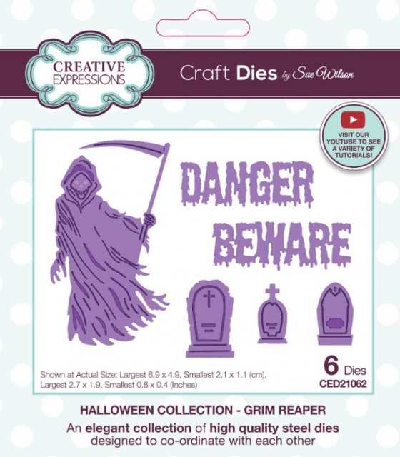 Creative Expressions Creative Expressions Sue Wilson Halloween Grim Reaper Craft Die