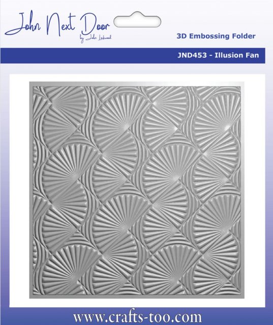 John Next Door John Next Door - 3D Embossing Folder - Illusion Fan JND453