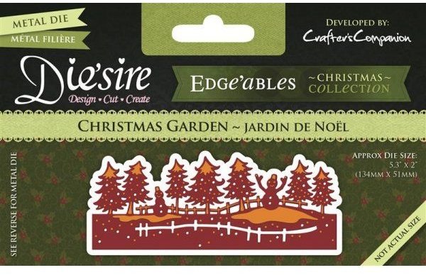 Crafter's Companion Die'sire Christmas Garden Fancy Edge'ables Die