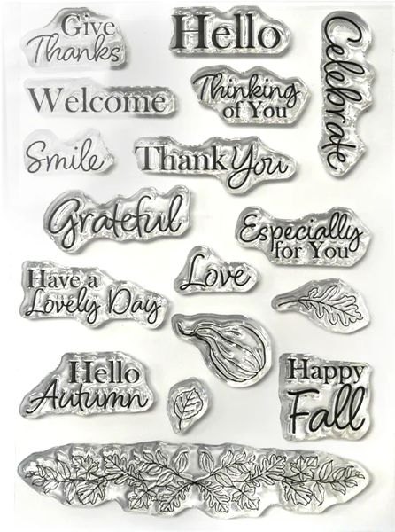 Elizabeth Craft Designs Elizabeth Craft Designs Autumn Greetings Stamp CS379