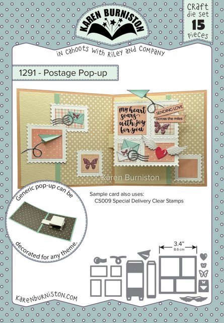 Karen Burniston Karen Burniston Die Set - Postage Pop-Up 1291