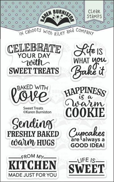 Karen Burniston Karen Burniston Die Set - Sweet Treats Clear Stamps CS0010