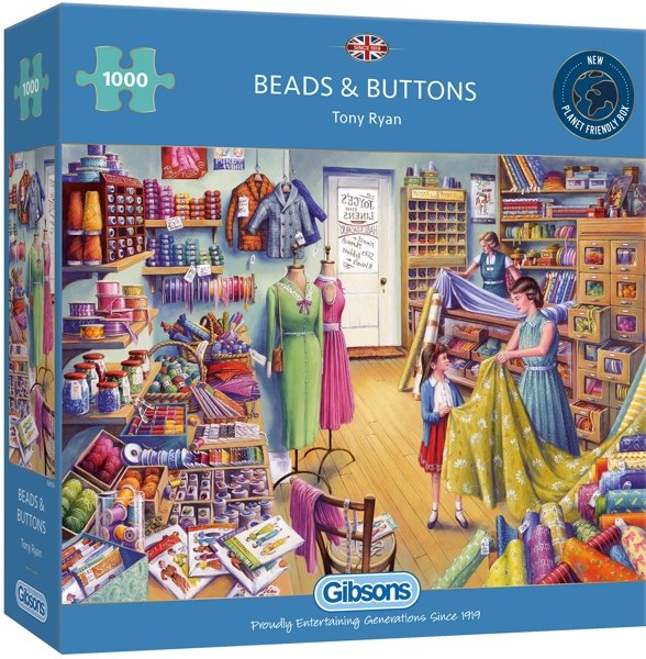 Gibsons Gibsons Beads & Buttons 1000 Piece Jigsaw Puzzle G6159