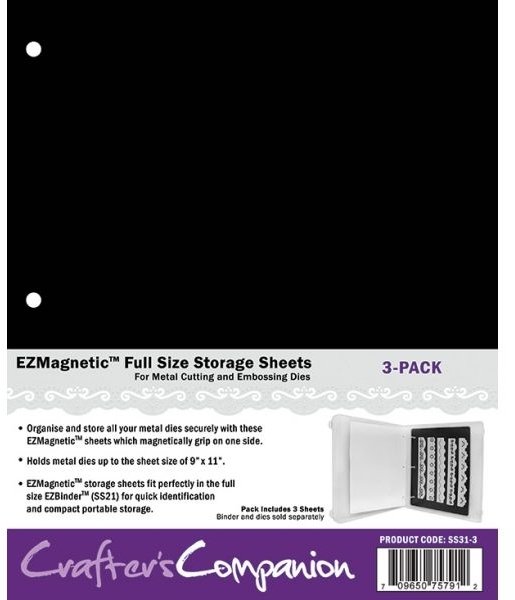 Crafter's Companion EZ Magnetic Full Size Storage Sheets 3 pack