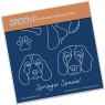 Clarity Clarity Stamp Ltd Springer Spaniels A6 Square Groovi Baby Plate