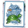 Woodware Woodware Clear Singles Sea Turtle 4 in x 6 in Stamp