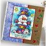 Woodware Woodware Clear Singles Top Hat Snowman 4 in x 6 in Stamp Set FRS1056