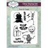 Creative Expressions Creative Expressions Taylor Made Journals Trick Or Treat 6 in x 8 in Clear Stamp Set